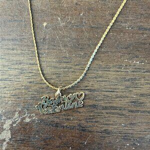 14KT Gold "Be My Valentine" Pendant